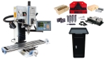 HiTorque 6570 Deluxe Bench Mill, Tooling Package and Stand Cabinet