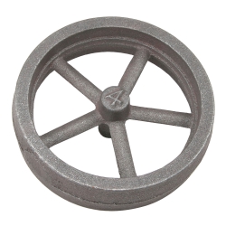 Flywheel, 4" Diameter, 5 Straight Spokes, Bronze Made in United States