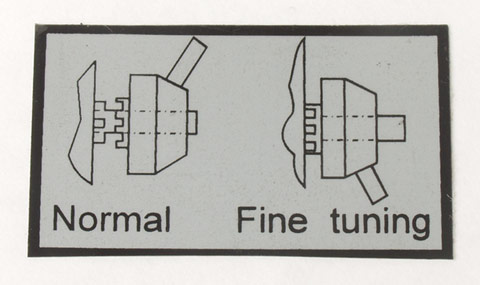 Label, Z-Axis Fine Feed