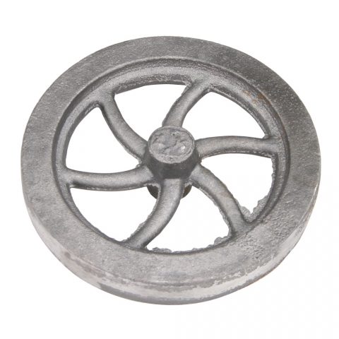 Flywheel, 4-1/2" Diameter, 6 Curved Spokes