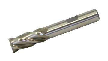 End Mill, 7/16" 4 Flute, HSS