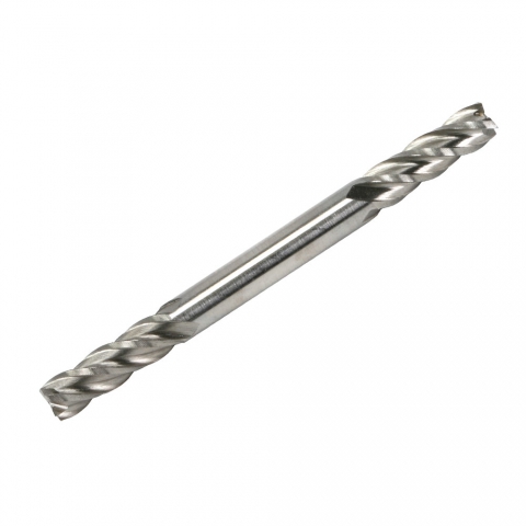 End Mill, Miniature, 3/16" 4 Flute, Double Ended, HSS