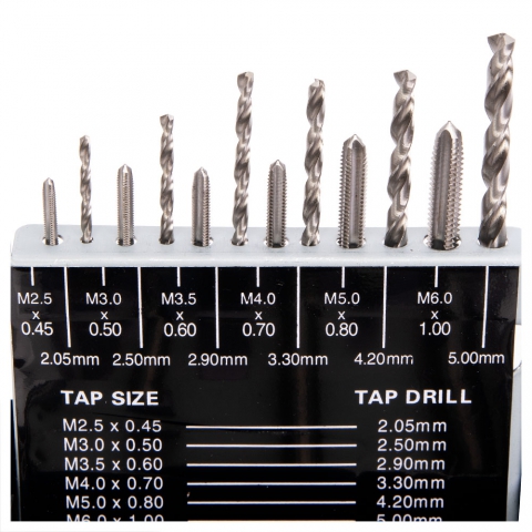 "18 Pieces HSS MetricTap & Drill Combo Set