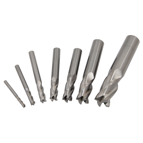 End Mills, 4 Flute, Carbide, Individual Sizes