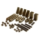 Clamping Kit, 6 mm & 1/4" T-Slot, 42-Piece