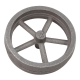 Flywheel, 4" Diameter, 5 Straight Spokes